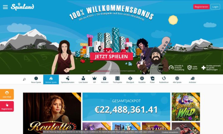 Danmark online casino Spinland yoBetit